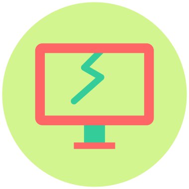 Kırık Ekran. Web simgesi