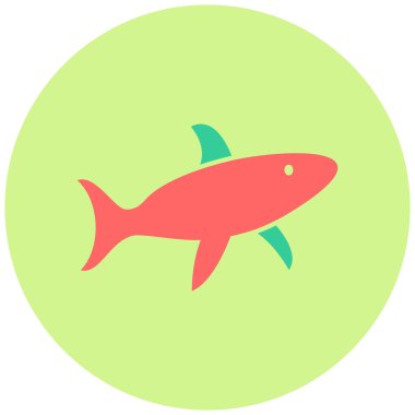 Köpekbalığı. Web simgesi basit illüstrasyon