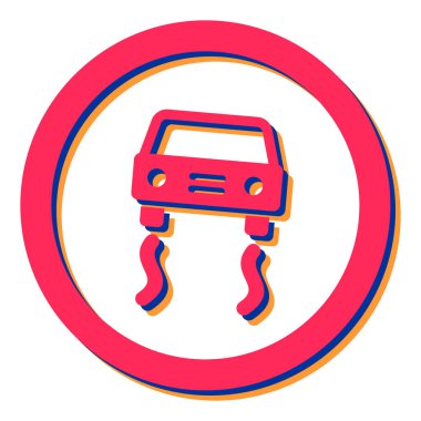 Yol simgesi, vektör illüstrasyonu