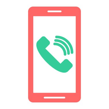 - Telefon. Web simgesi basit illüstrasyon