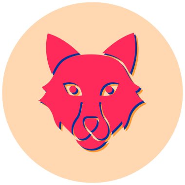 Kurt. Web simgesi basit illüstrasyon