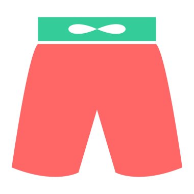 Şort. Web simgesi basit illüstrasyon