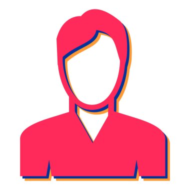 avatar. Web simgesi basit illüstrasyon