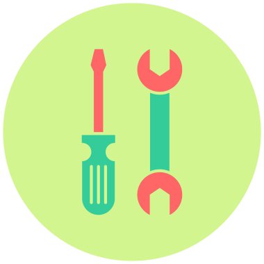 Aletler. Web simgesi basit illüstrasyon