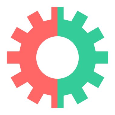 dişli simgesi vektör illüstrasyonu