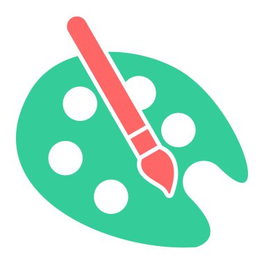 Palet. Web simgesi basit tasarım