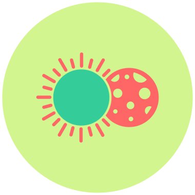 Güneş. Web simgesi basit illüstrasyon