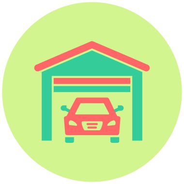 Araba garajı. Web simgesi