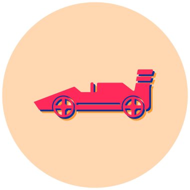 araba simgesi vektör illüstrasyonu