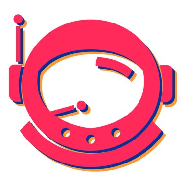 Çizgi film robot simgesinin vektör çizimi