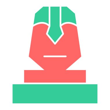 Bir kadın simgesinin vektör illüstrasyonu