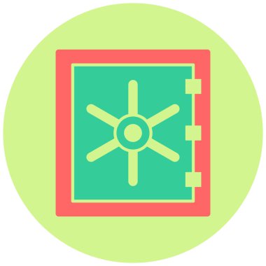 Modern güvenlik simgesinin vektör illüstrasyonu