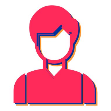 Şapka ve miğfer vektör çizim tasarımlı avatar adam