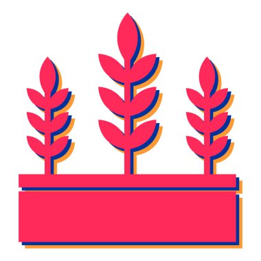 Buğday. Web simgesi basit illüstrasyon