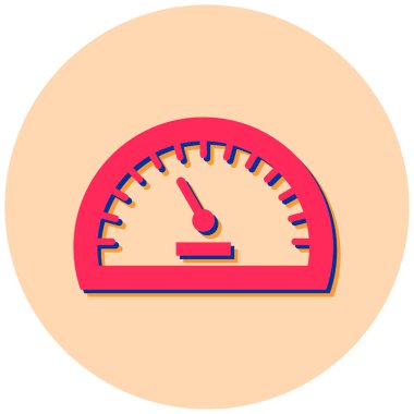 Moda biçimi izole edilmiş arkaplanda hız göstergesi simgesi