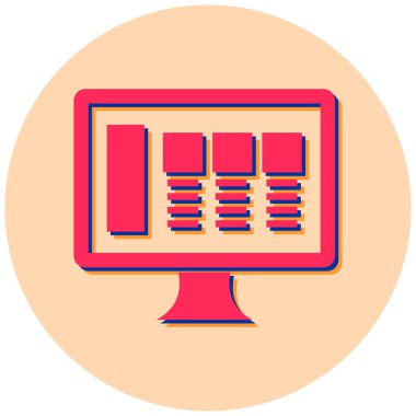 seo modern simgesinin vektör illüstrasyonu