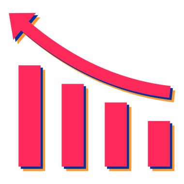 Bir iş grafiğinin vektör illüstrasyonu