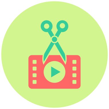 Video Düzenleme. Basit illüstrasyon