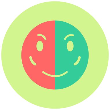 Utanç emojisi. Web simgesi basit illüstrasyon