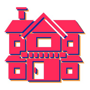 Ev ikonu. vektör illüstrasyonu