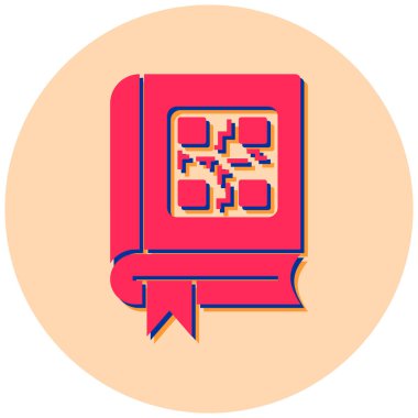 kitap simgesi vektör illüstrasyonu