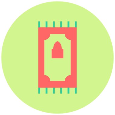 Halı. Web simgesi basit illüstrasyon