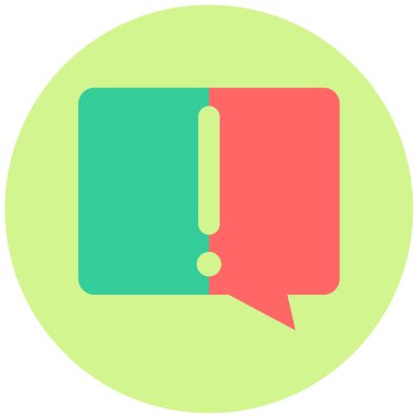 Konuş. Web simgesi basit illüstrasyon