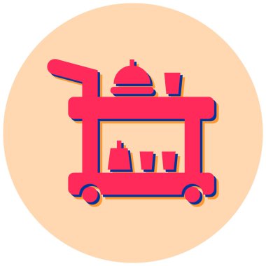 Otelde. Web simgesi basit tasarım