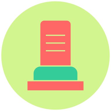 mezar. Web simgesi basit illüstrasyon