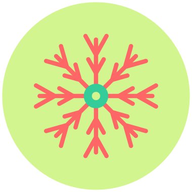 Kar tanesi. Web simgesi basit illüstrasyon