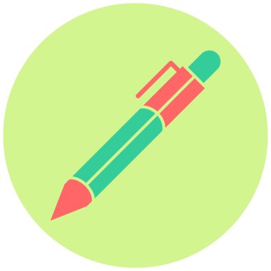 Kalem. Web simgesi basit illüstrasyon