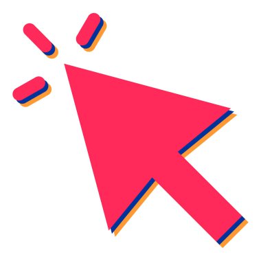 imleç simgesi vektör illüstrasyonu