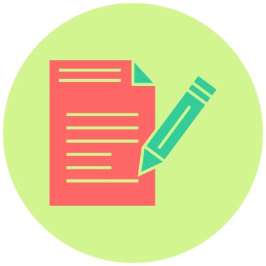 Belge. Web simgesi basit tasarım