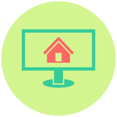 Ana sayfa. Web simgesi basit illüstrasyon