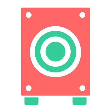 Konuşmacı. Web simgesi basit illüstrasyon