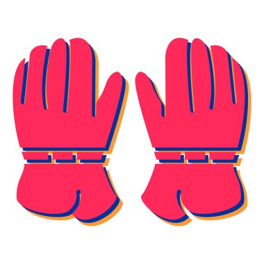 Kış eldivenlerinin vektör grafiği