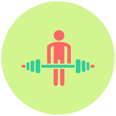 Ağırlık Kaldırma simgesinin vektör çizimi