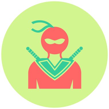 Korkuluk. Web simgesi vektör illüstrasyonu