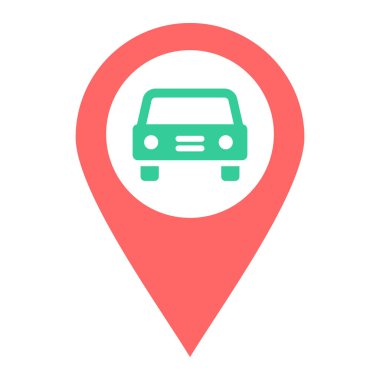 Harita işaretleyici simgesi. düz dizayn biçimi 10