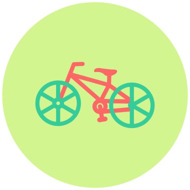 bisiklet ikonu vektör illüstrasyonu