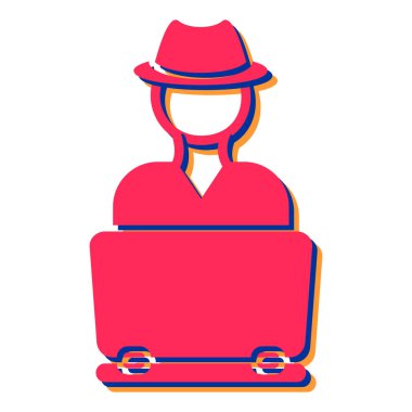 Beyaz arkaplanda izole edilmiş modern simgenin vektör illüstrasyonu 