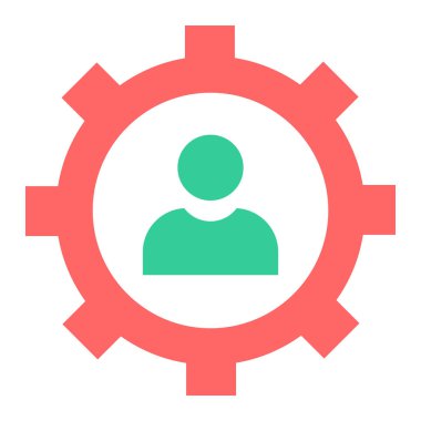 Ayarlar. Web simgesi basit illüstrasyon