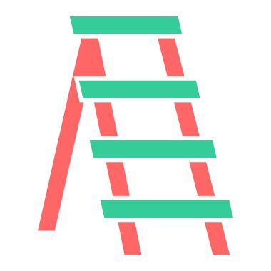 Merdiven. Web simgesi basit illüstrasyon