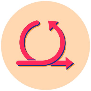 Ok. Web simgesi basit illüstrasyon