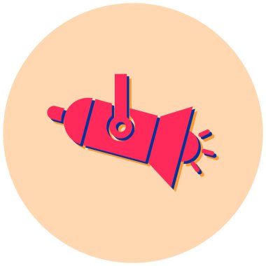 Bir roket simgesinin vektör çizimi