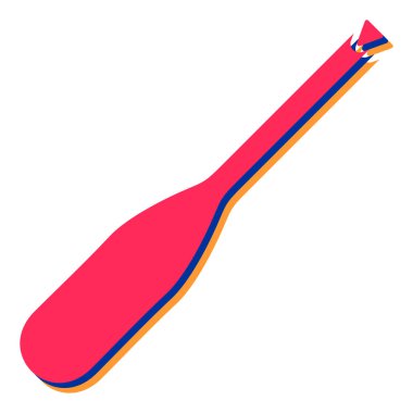 Kırmızı ve beyaz bayrağın vektör illüstrasyonu