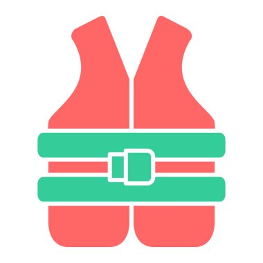 Güvenlik Yelekleri ikonu vektör çizimi