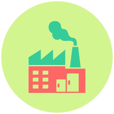 Fabrika. Web simgesi basit tasarım