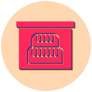 Dükkan. Web simgesi basit illüstrasyon