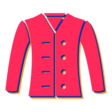 Bir ceketin vektör illüstrasyonu